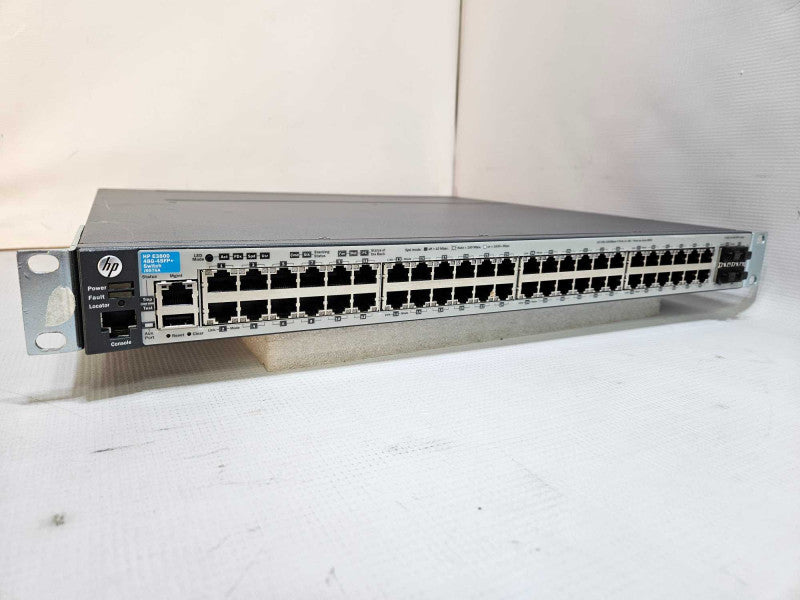 HP E3800 48G-4SFP J9576A 48-Port Switch With Rack Mount Ears **READ** )