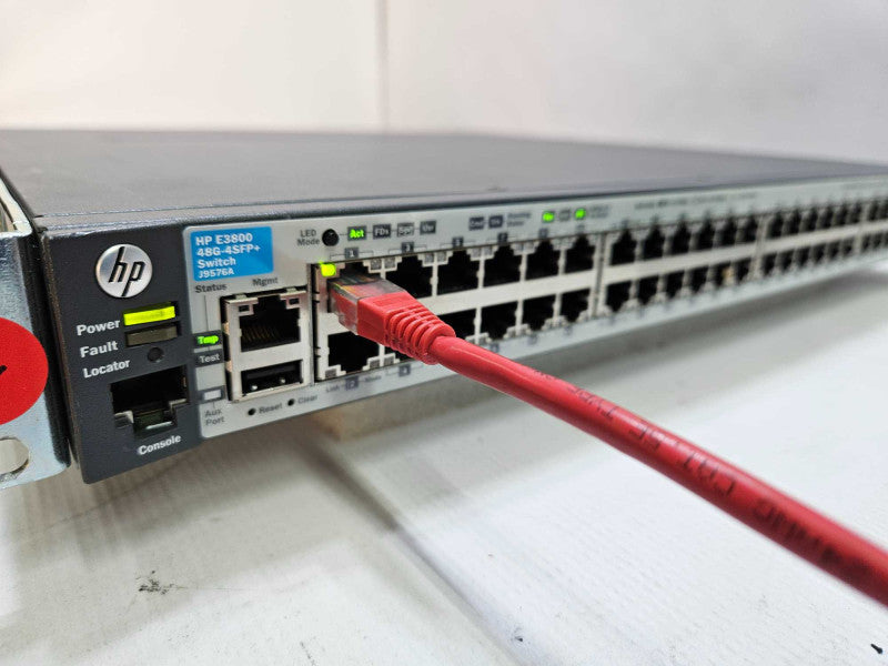 HP E3800 48G-4SFP J9576A 48-Port Switch With Rack Mount Ears **READ** )