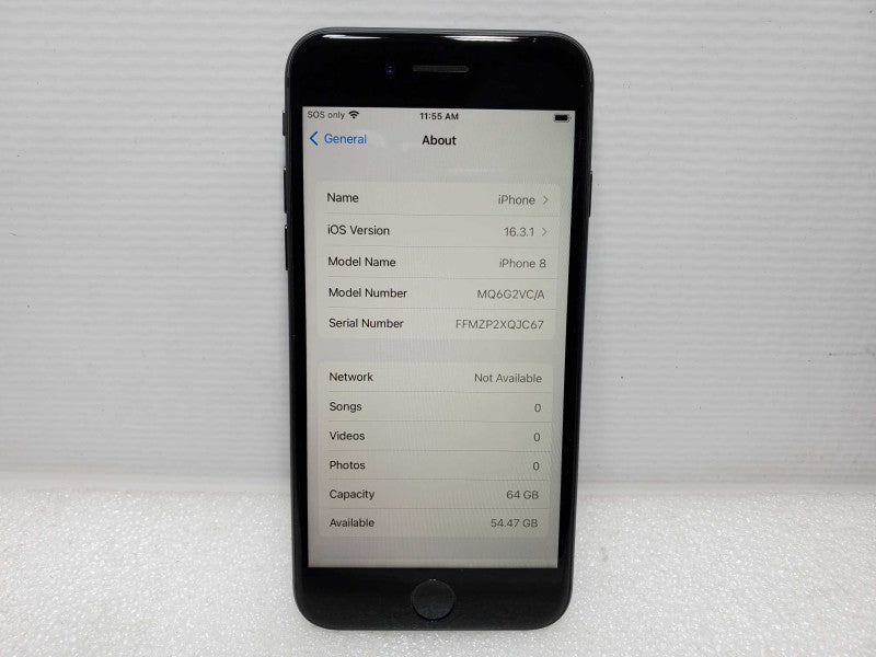 Apple iPhone 8 - 64 GB - Gray [Unlocked] Q(