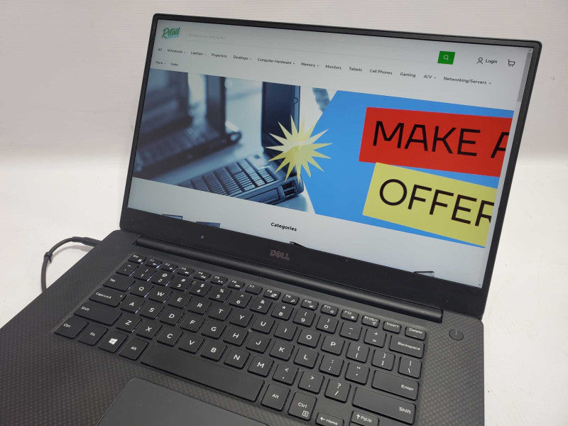Dell XPS 15 9550 15\\" i7-7700HQ 2.80GHz/16GB 250GB SSD, GTX1050, NO BATTERY/AC ~