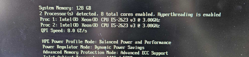 HP ProLaint DL380 Gen9 2x Xeon E5-2623 v3 @ 3.00Ghz 128GB DDR4 RAM  )