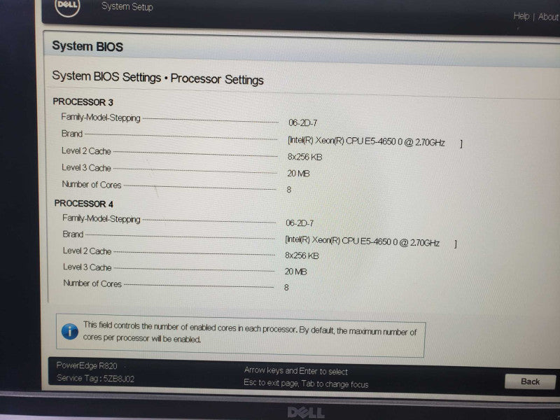 Dell PowerEdge R820 4x Xeon E5-4650 0 @ 2.70GHz 320 GB RAM 2x PSU )