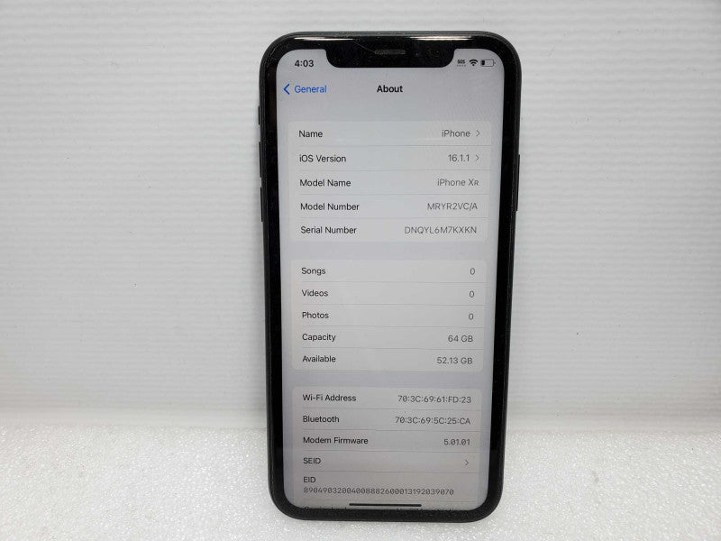 Apple iPhone XR - 64 GB - Gray (