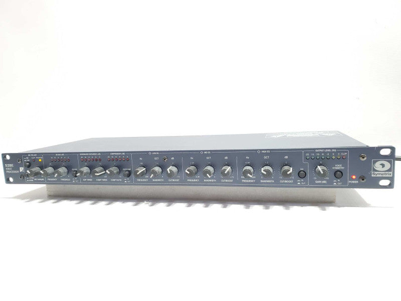 SYMETRIX 528E CHANNEL STRIP: MIC PREAMP, COMPRESSOR, DE-ESSER, EQUALIZER, ~