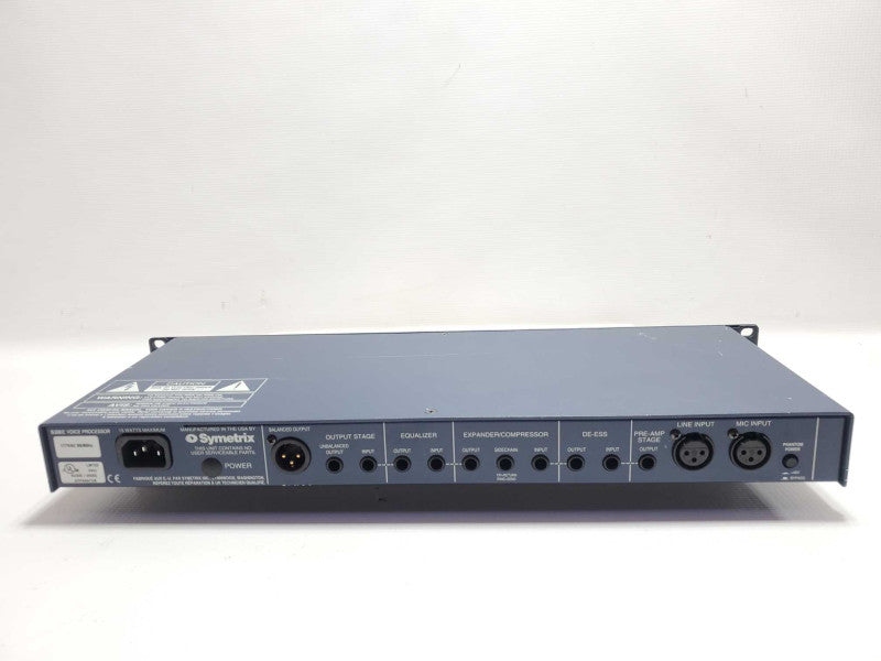 SYMETRIX 528E CHANNEL STRIP: MIC PREAMP, COMPRESSOR, DE-ESSER, EQUALIZER, ~