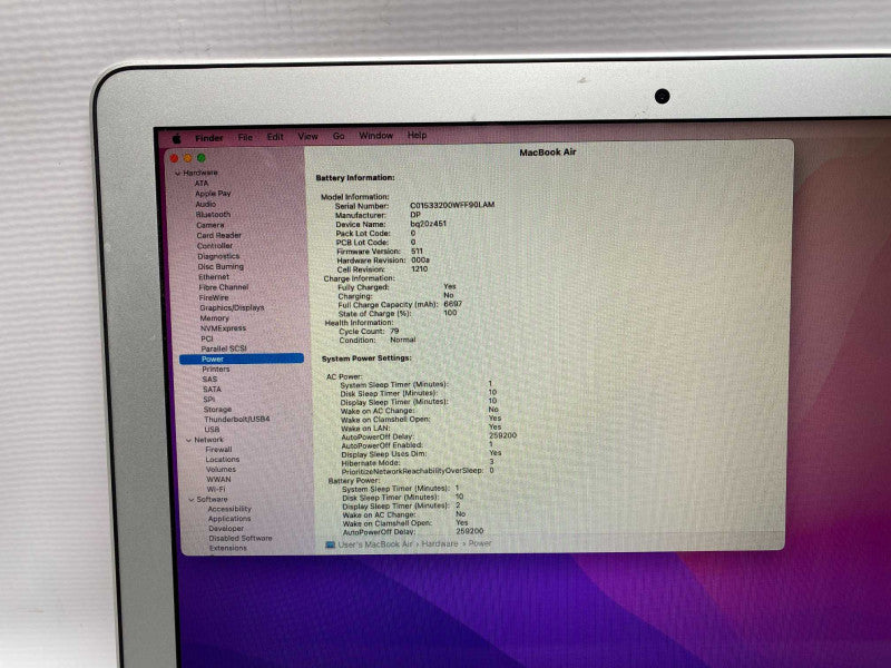 MacBook Air Early 2015 13-inch with i5 CPU 4GB RAM & 250GB Storage -