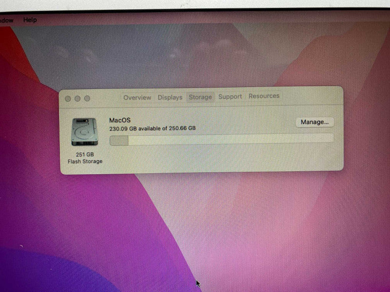 MacBook Air Early 2015 13-inch with i5 CPU 4GB RAM & 250GB Storage -