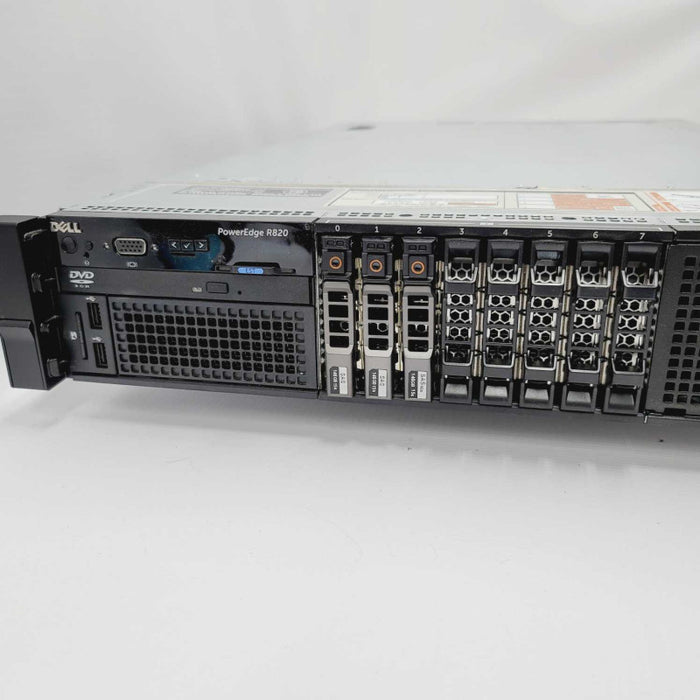 Dell PowerEdge R820 Server 4x E5-4650 2.70Ghz 8-Core 384GB H310 PERC 2x PSUs Q=
