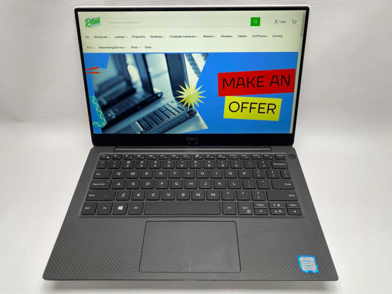 DELL XPS 13 9370 with i7-8550U CPU 8GB RAM & 256GB NVMe Storage  -