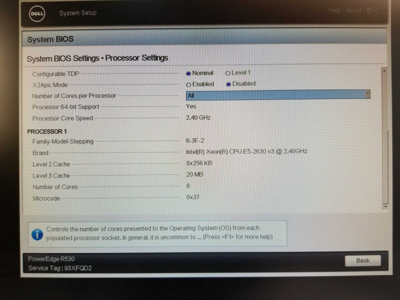 Dell PE R530, 1x Xeon E5-2630v3 2.GHz, 64GB DDR4, H730 Mini, 2x PSU, 8x 3.5\\" _