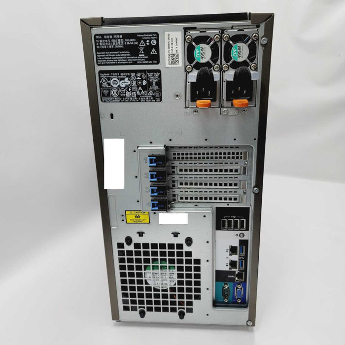 Dell PowerEdge T340 Xeon E-2174G, 32GB RAM, 2x 495W PSUs, PERC H730p =