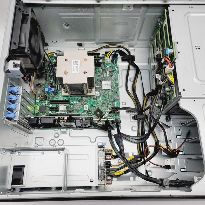 Dell PowerEdge T340 Xeon E-2174G, 32GB RAM, 2x 495W PSUs, PERC H730p =