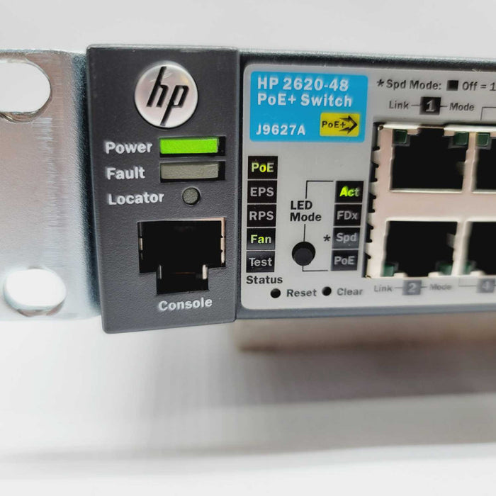 HP ProCurve 2620-48 POE + Switch - J9627A 48 Port POE Gigabit Ethernet Switch =
