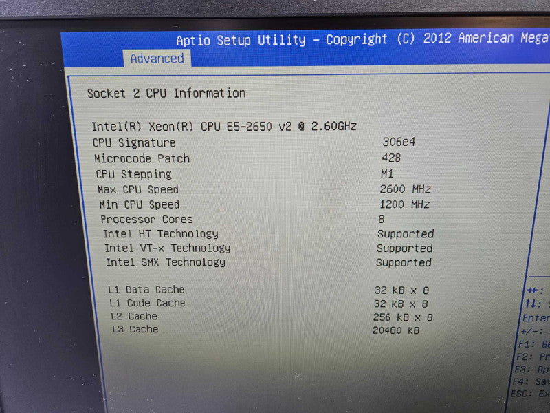 SuperMicro 118-18 Server 2x Xeon E5-2650 v2 @ 2.60GHz 196 GB RAM 1x PSU )