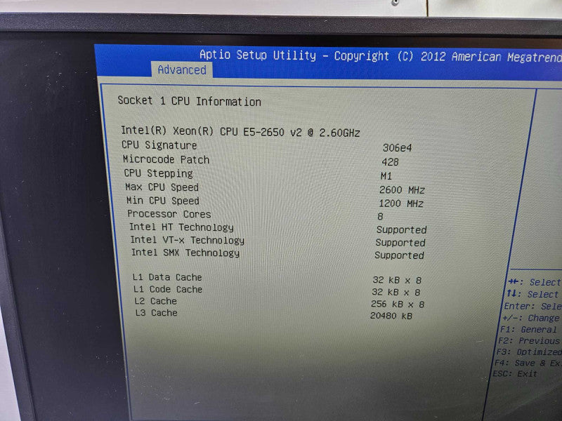 SuperMicro 118-18 Server 2x Xeon E5-2650 v2 @ 2.60GHz 196 GB RAM 1x PSU )