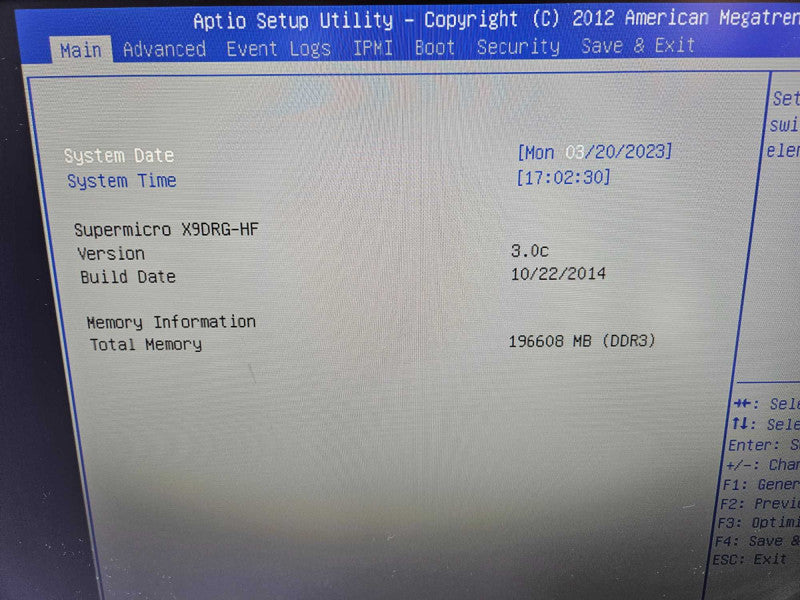 SuperMicro 118-18 Server 2x Xeon E5-2650 v2 @ 2.60GHz 196 GB RAM 1x PSU )