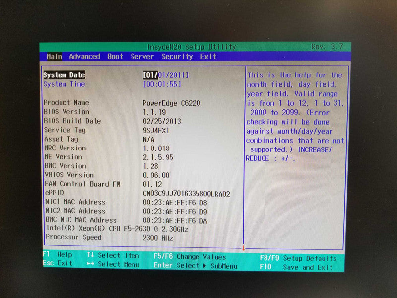 Dell PowerEdge C6220, 4 Node 8x Xeon E5-2630 2.3GHz, 512GB Total, 2x PSU, SEE Q_