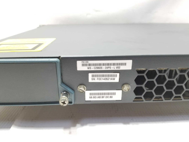 Cisco WS-C2960S-24PS-L 24Port Gigabit PoE Ethernet Switch Q_