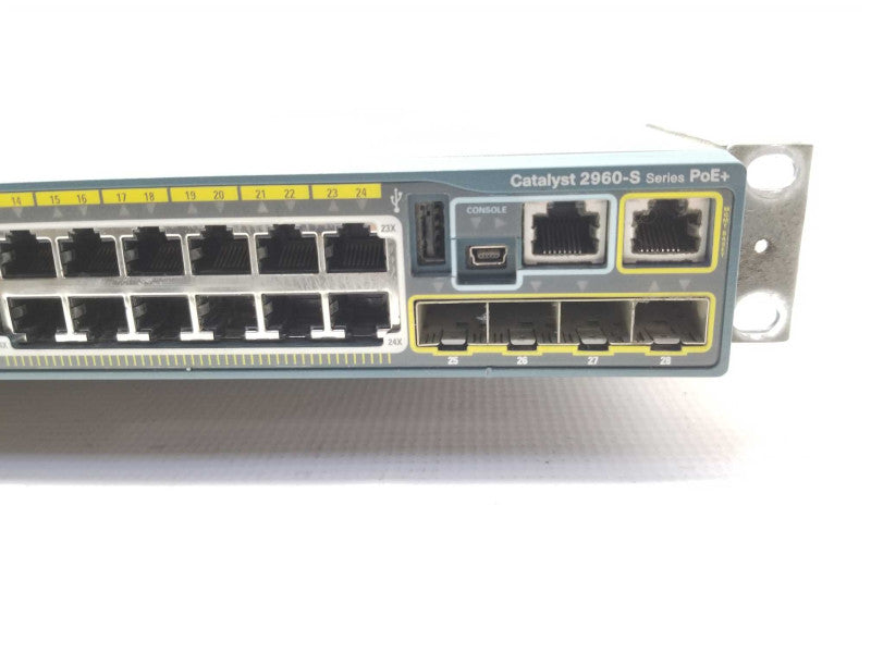 Cisco WS-C2960S-24PS-L 24Port Gigabit PoE Ethernet Switch Q_