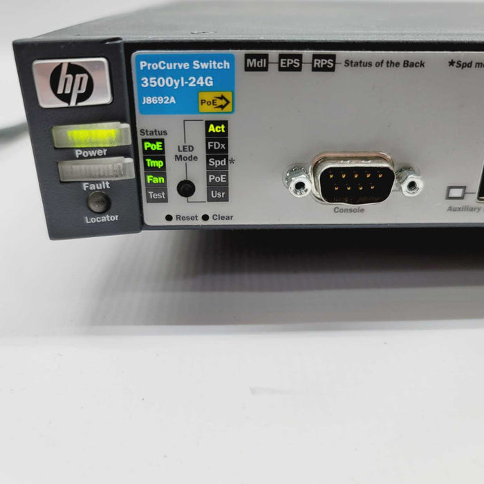 HP ProCurve 3500yl-24G J8692A 24 Port PoE Managed Gigabit Network Switch Q=