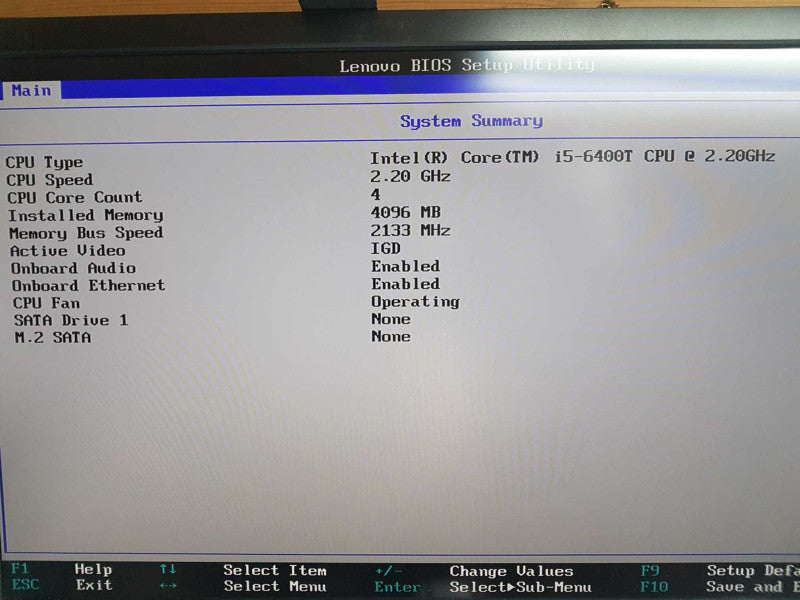 lenovo thinclient M700 i5-6400T @ 2.20ghz / 4gb ram / READ #