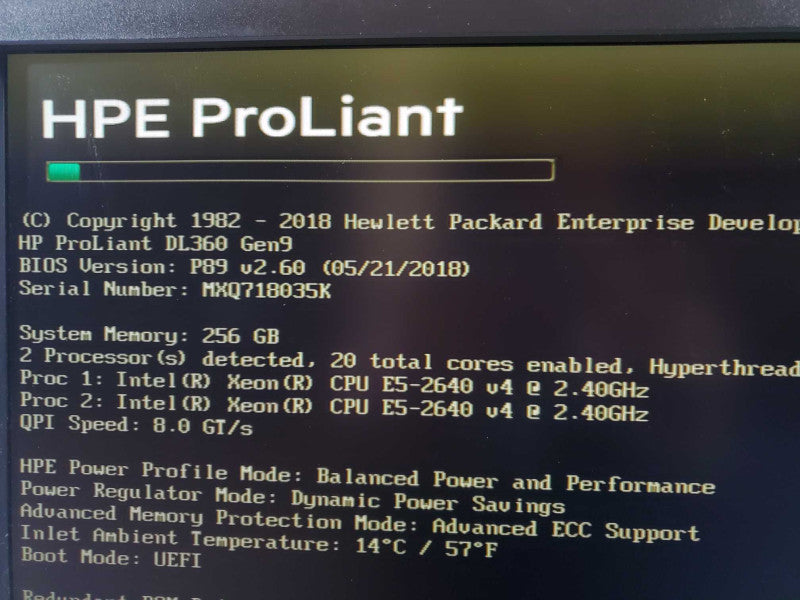 HP DL360 G9, 2x Xeon E5-2640(v4) 2.4GHz 10C/256GB, H240ar, 8x2.5 Q~