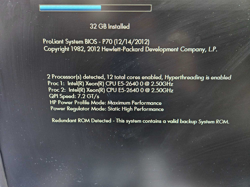 HP ProLiant DL380p Gen8 2x Xeon E5-2640 0 @ 2.50GHz 32 GB RAM P420i NO PSU )