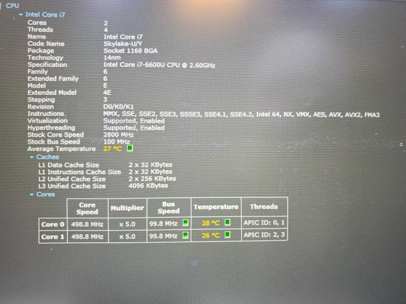 Toshiba Tecra A50-C Core i7-6600U @ 2.6GHz 8GB DDR3 120GB SSD Nvidia 930M 2GB (