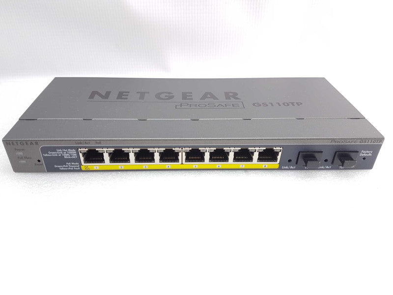 Netgear ProSafe 8x port gigabit smart switch PoE GS110TP - READ #