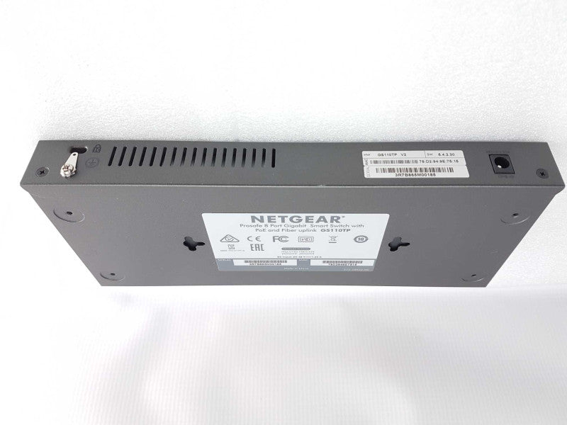 Netgear ProSafe 8x port gigabit smart switch PoE GS110TP - READ #