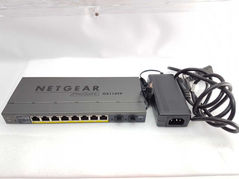Netgear ProSafe 8x port gigabit smart switch PoE GS110TP - READ #