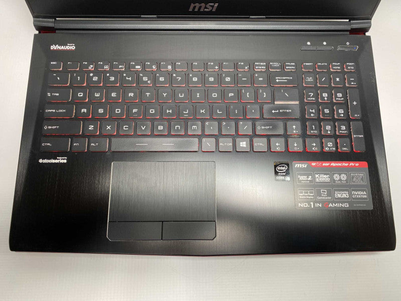 MSI GE62 2QF Apache Pro with i7-5700HQ CPU 16GB RAM & 1TB HDD + 128GB SSD  -
