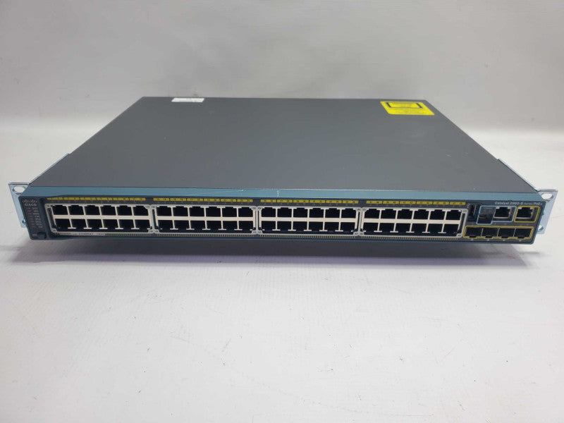 Cisco WS-C2960S-48FPS-L 48 Port PoE+ Gigabit Network Switch ~