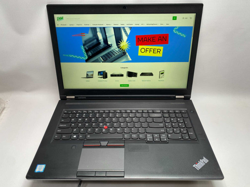 17\\" Lenovo P70 with i7-6820HQ CPU 16GB RAM & 1TB SSD + 1TB HDD READ -