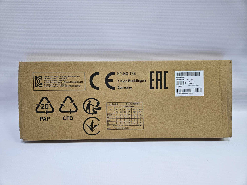 HP USB Slim Keyboard KBAR211 Q)