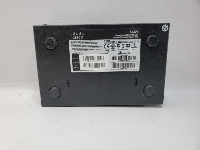 Cisco RV320 Dual Gigabit WAN VPN Router (