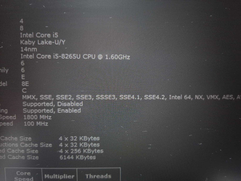Lenovo Thinkpad E590 15.6\\" i5-8265U @ 1.60GHz 8GB DDR4 256GB SSD $