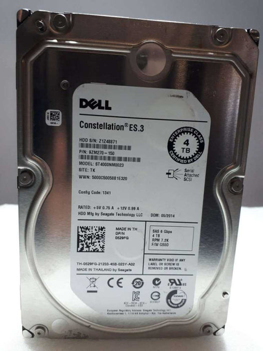 4TB SAS 3.5\\" 7.2k 6 GBPS HDD DELL Brand Q