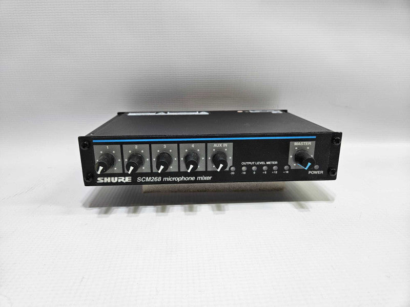Shure SCM268 4-Channel Mic Mixer Q)