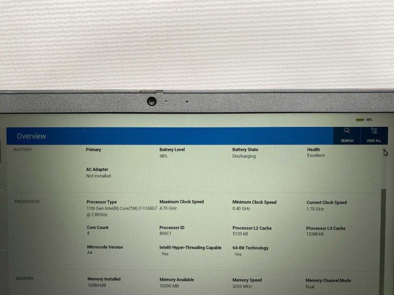 DELL Latitude 3520 with i7-1165G7 16GB RAM & 256GB NVMe SSD Storage  -