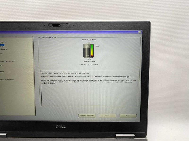 DELL Precision 7540 with i7-9850H CPU 16GB RAM & 1TB SSD Storage  -