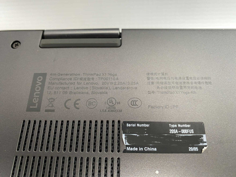 Lenovo ThinkPad X1 YOGA 4th Gen with Intel i5 10th gen CPU READ  -