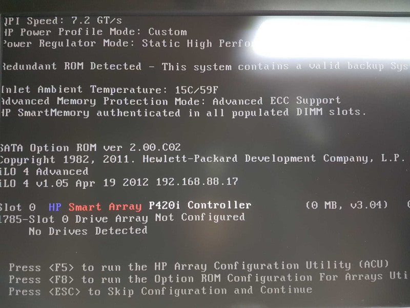 HP Proliant DL360p gen8 2x Xeon E5-2630 @ 2.30ghz / 160gb ram / P420i Raid #