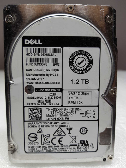 1.2TB 2.5\\" SAS DELL HDD ENTERPRISE CLASS 10K 12GBPS  Q