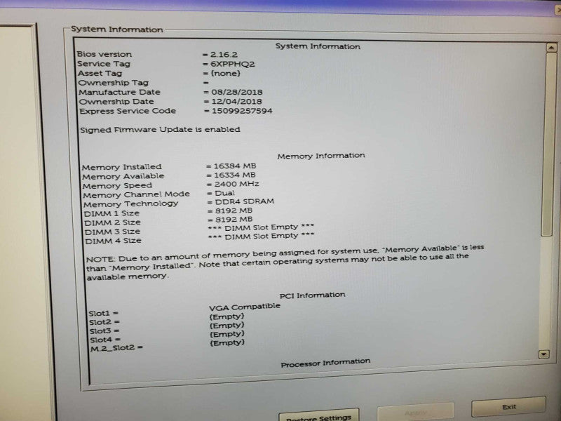 Dell Precision T3620 Xeon E3-1270 v6 @ 3.8GHz 16GB DDR4 No HDD Nvidia P600 Q(