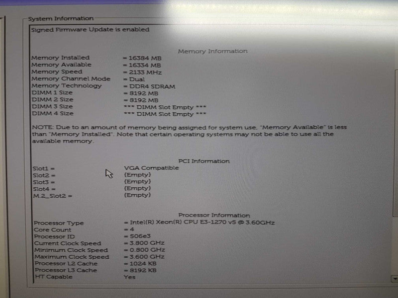 Dell Precision T3620 Xeon E3-1270 V5 @ 3.60ghz / 16gb ram / FirePro W4100 #