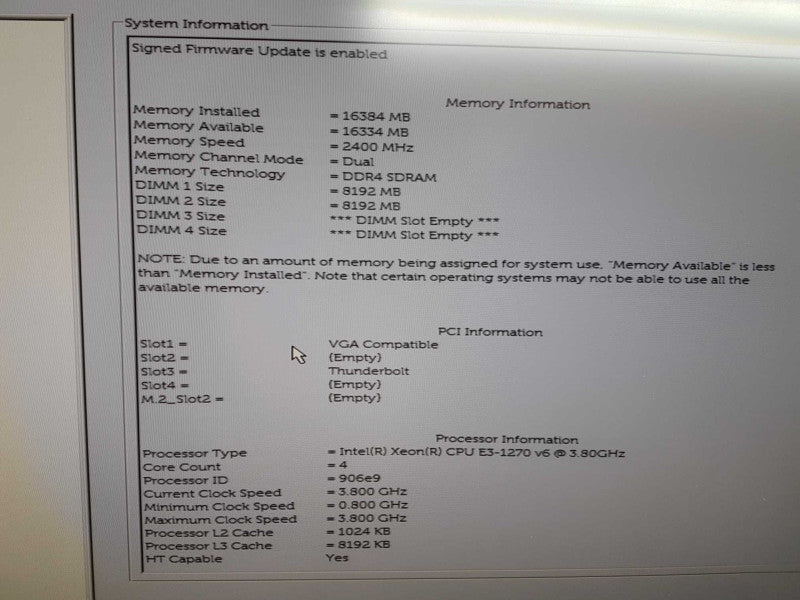 Dell precision T3620 Xeon E3-1270 V6 @ 3.80ghz / 16gb ram / quadro P620 #