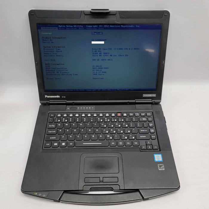 Panasonic Toughbook CF-54 MK2 i5-6300U 16GB 500GB HDD =