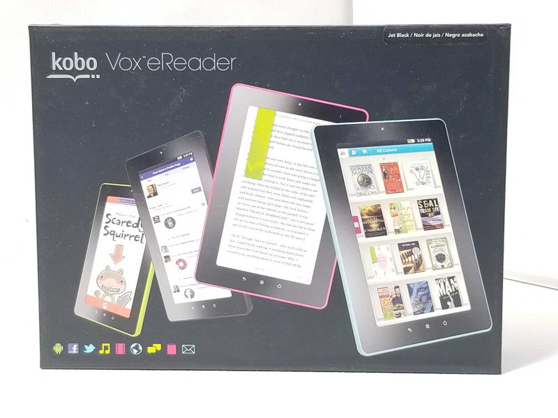 New KOBO VOx eReader K080-KBO-B 7\\" FFS+ Touch Screen 8GB WiFi Android Q Q