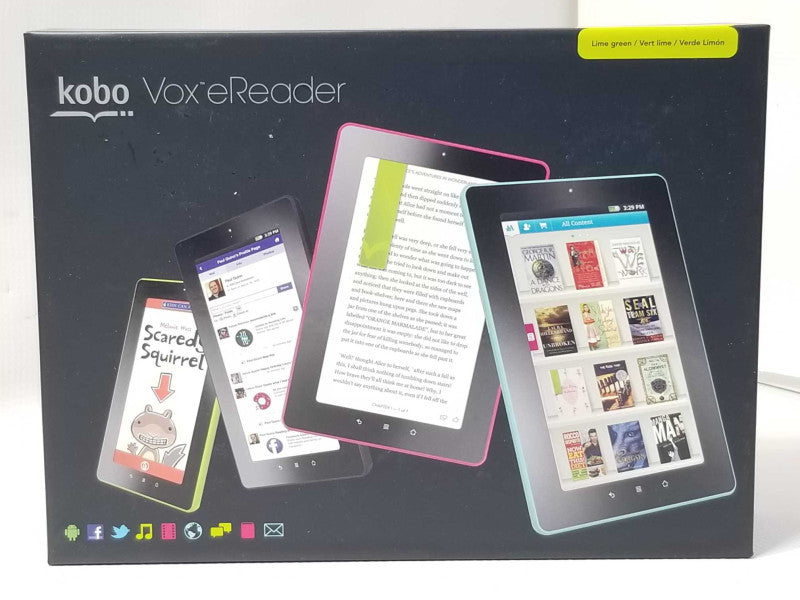 New KOBO VOx eReader K080-KBO-G 7\\" FFS+ Touch Screen 8GB WiFi Android Q Q